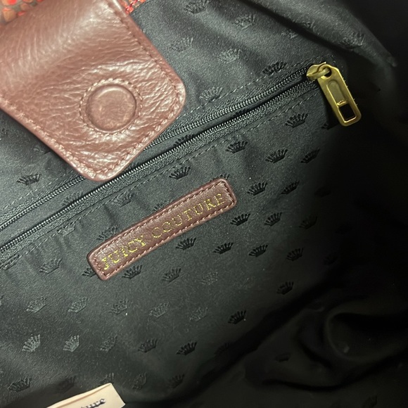 JUICY COUTURE Y2K BROWN BURGUNDY MALIBU DAYDREAMER BAG - Picture 12 of 16